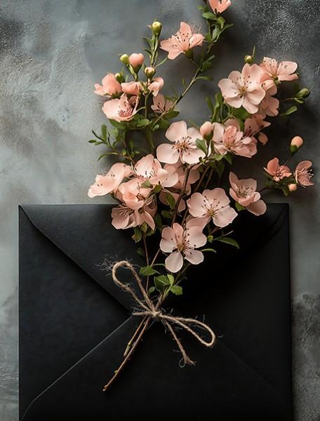 Lettres avec fleurs